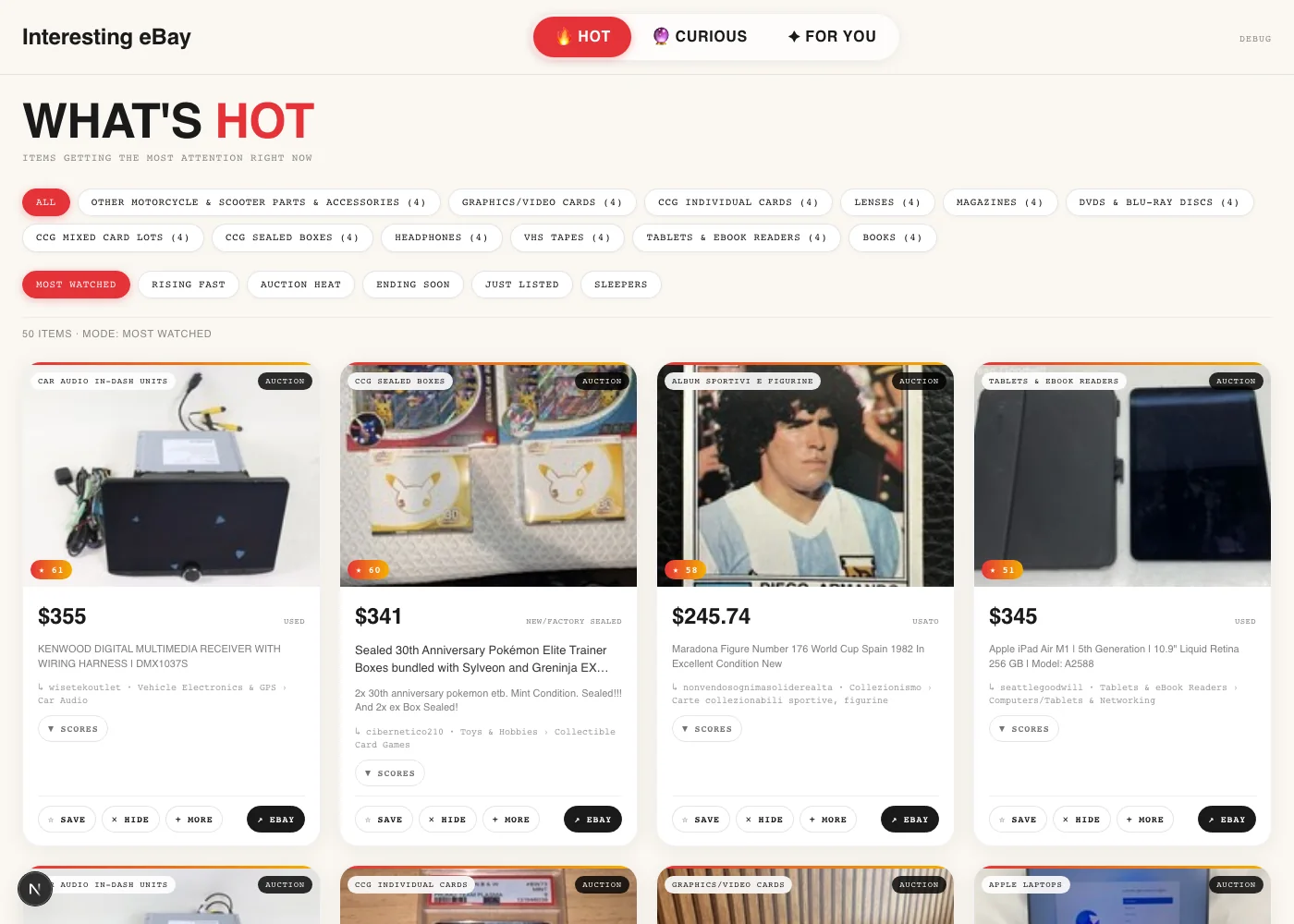 Hot feed with demand signals