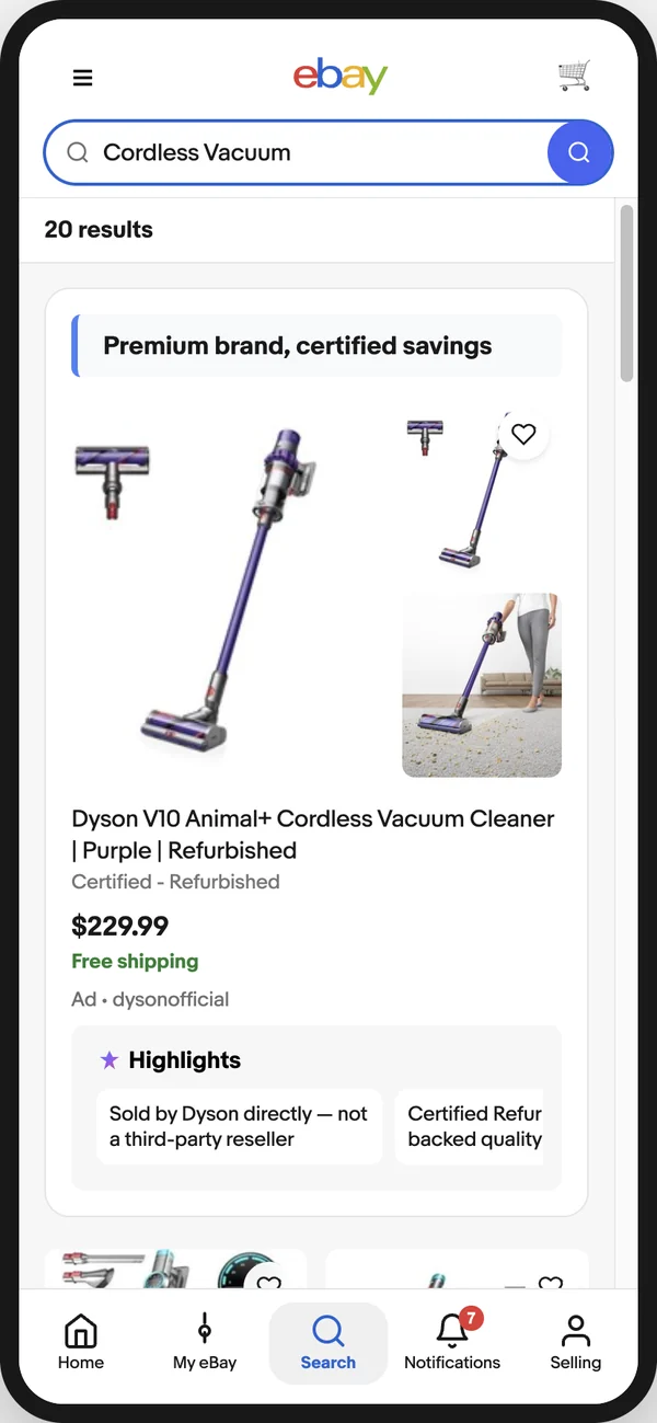 Featured pick for a cordless vacuum search